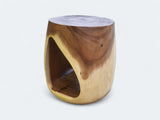 Round Solid Timber Stool in Acacia Wood.