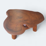 Brown Solid Live Edge Coffee Table.