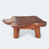 Brown Solid Live Edge Coffee Table.