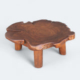 Brown Solid Live Edge Coffee Table.