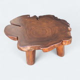 Brown Solid Live Edge Coffee Table.