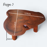 Brown Solid Live Edge Coffee Table.