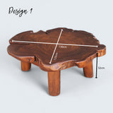 Monkeypod Wood Live Edge End Table.