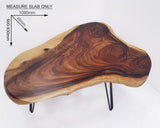 COF037- Live Edge Dark Brown Surfboard Coffee Table.