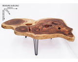 COF039- Live Edge Handcrafted Uniquely Shaped Coffee Table.