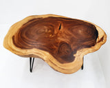 COF028- Live Edge Round Coffee Table.