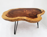 COF028- Live Edge Round Coffee Table.