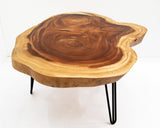 COF028- Live Edge Round Coffee Table.