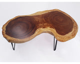 COF045- Rectangular Live Edge Acacia Coffee Table.