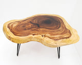 COF030- Live Edge Monkeypod Wood Coffee Table.