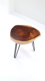 Live Edge Hardwood Timber Seating Stool.