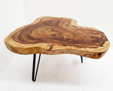 COF033- Acacia Live Edge Heart Shape Coffee Table.