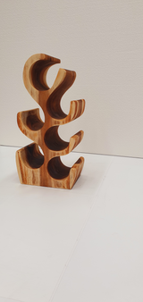 Natural Wooden Wine Rack- Small.