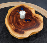 COF004 - Live Edge Resin Coffee Table.