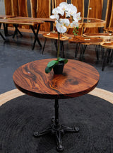 COF012 - Dark Brown Monkey Pod Coffee Table.