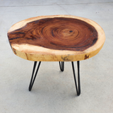 COF047- Live Edge Side Table.