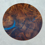 COF052- Blue Epoxy Round Edge Feature Table.