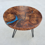 COF052- Blue Epoxy Round Edge Feature Table.