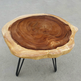 COF057- Shapely Warm Brown Coffee Table.