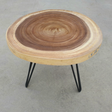 COF059- Light Brown Round Coffee Table.