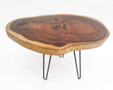 COF097 - Large Dark Raintree Timber Coffee Table.