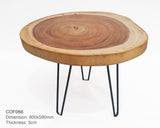COF098 - Medium Sized Light Acacia Side Table.