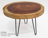 COF100 - Rich and Dark Round Coffee Table.