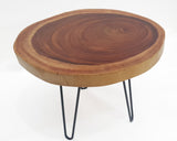 COF101 - Live Edge Acacia Round Coffee Table.