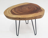 COF102 - Gorgeous Angular Acacia Side Table.
