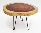 COF106 - Round Edge Natural Timber Coffee Table.