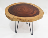 COF106 - Round Edge Natural Timber Coffee Table.