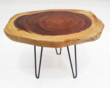 COF107 - Pure Wood Live Edge Acacia Coffee Table.