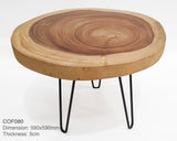 COF109 - Light Round Edge Raintree Timber Coffee Table.