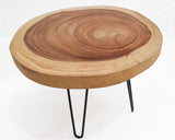 COF109 - Light Round Edge Raintree Timber Coffee Table.