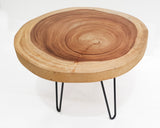 COF109 - Light Round Edge Raintree Timber Coffee Table.