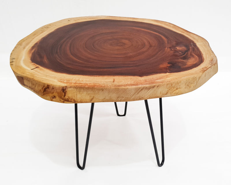 COF110 - Medium Dark Mokeypod Wood Coffee Table.