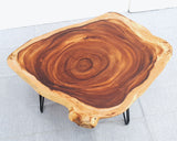 COF077 - Live Edge Pure Timber Coffee Table | Side Table.