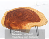 COF079 - Handmade Live Edge Acacia Timber Top.