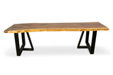 LAD015 - Natural Acacia Wood Dining Table.