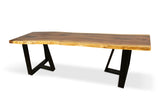 LAD015 - Natural Acacia Wood Dining Table.