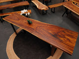 LAD020 - Monkeypod Edge Dining Table.