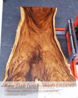 LAD047 - Live Edge Dark Dining Table.