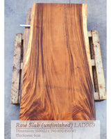 LAD069 - Straight Edge Acacia Timber Table.