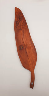 Medium Australian Gum Leaf Serving Platter / Hand Carved Wooden Tray / Teak Wood Serving Platter / Table Decor / Wooden Leaf Tray / Platter.