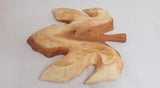 Maple Leaf Serving Platter / Christmas Serving Platter / Hand Carved Wooden Tray / Wood Serving Platter / Unique Hand Crafted Wood Pieces.