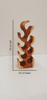 Natural Wooden Wine Rack- Medium.