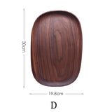 Whole Wood lovesickness Wood Irregular Oval Solid Wood Pan Plate Fruit Dishes Saucer Tea Tray Dessert Dinner Plate Tableware Set.