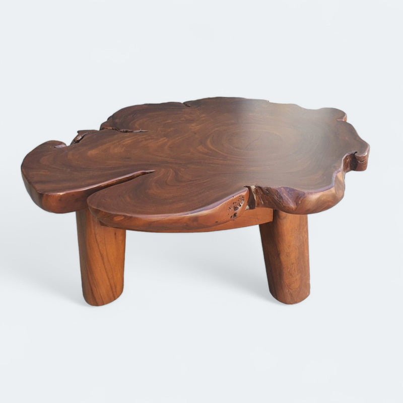 Acacia Wood Coffee Table: Rustic Elegance