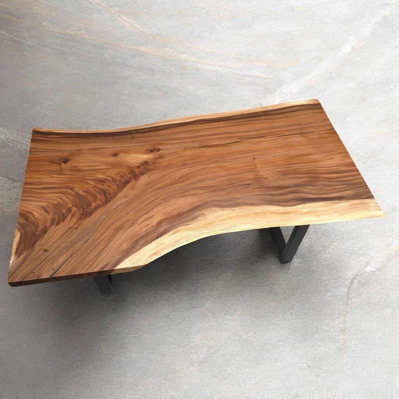 Live Edge Solid Wood Table with Unique Grain Patterns