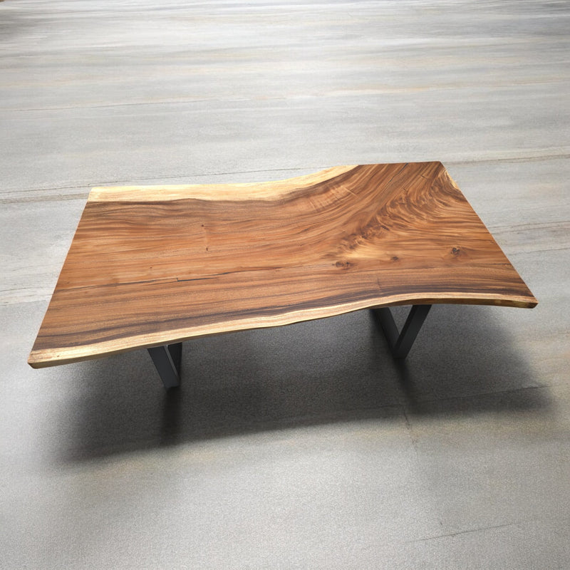 Live Edge Solid Wood Table with Unique Grain Patterns